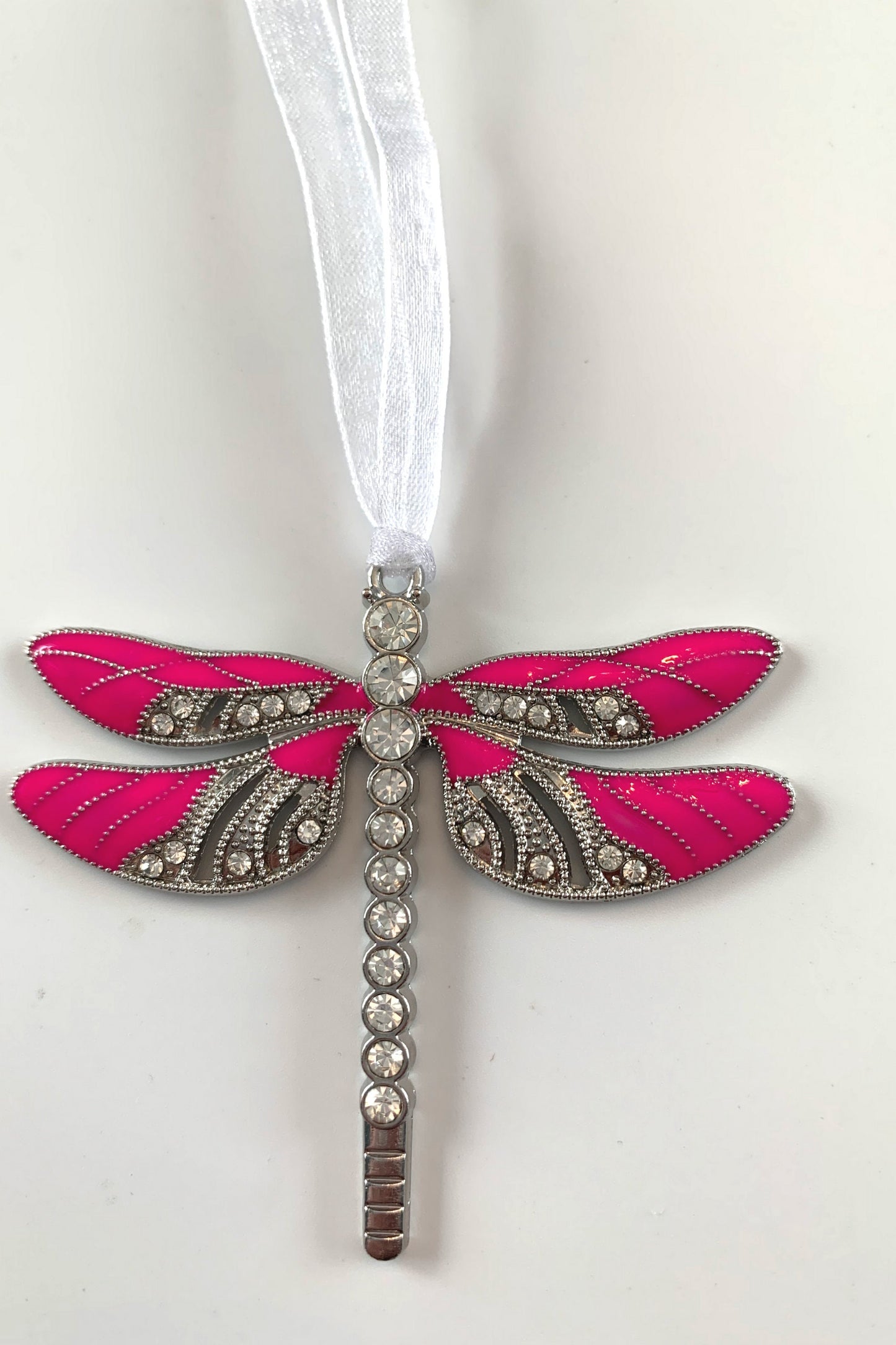 Pink Dragonfly Awareness Pendant