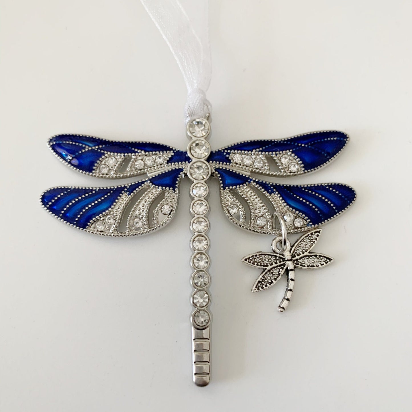Blue  Dragonfly and Baby Keepsake Pendant, Mama and Baby Mother's Day Gift