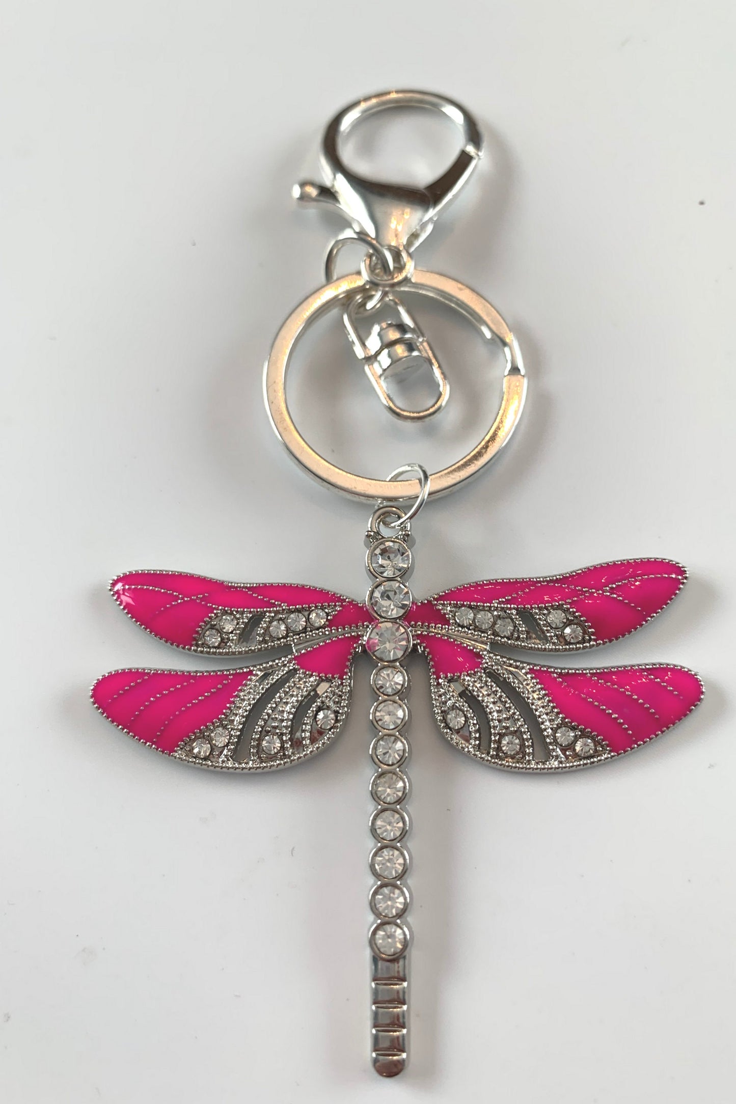 Pink Dragonfly Awareness Pendant