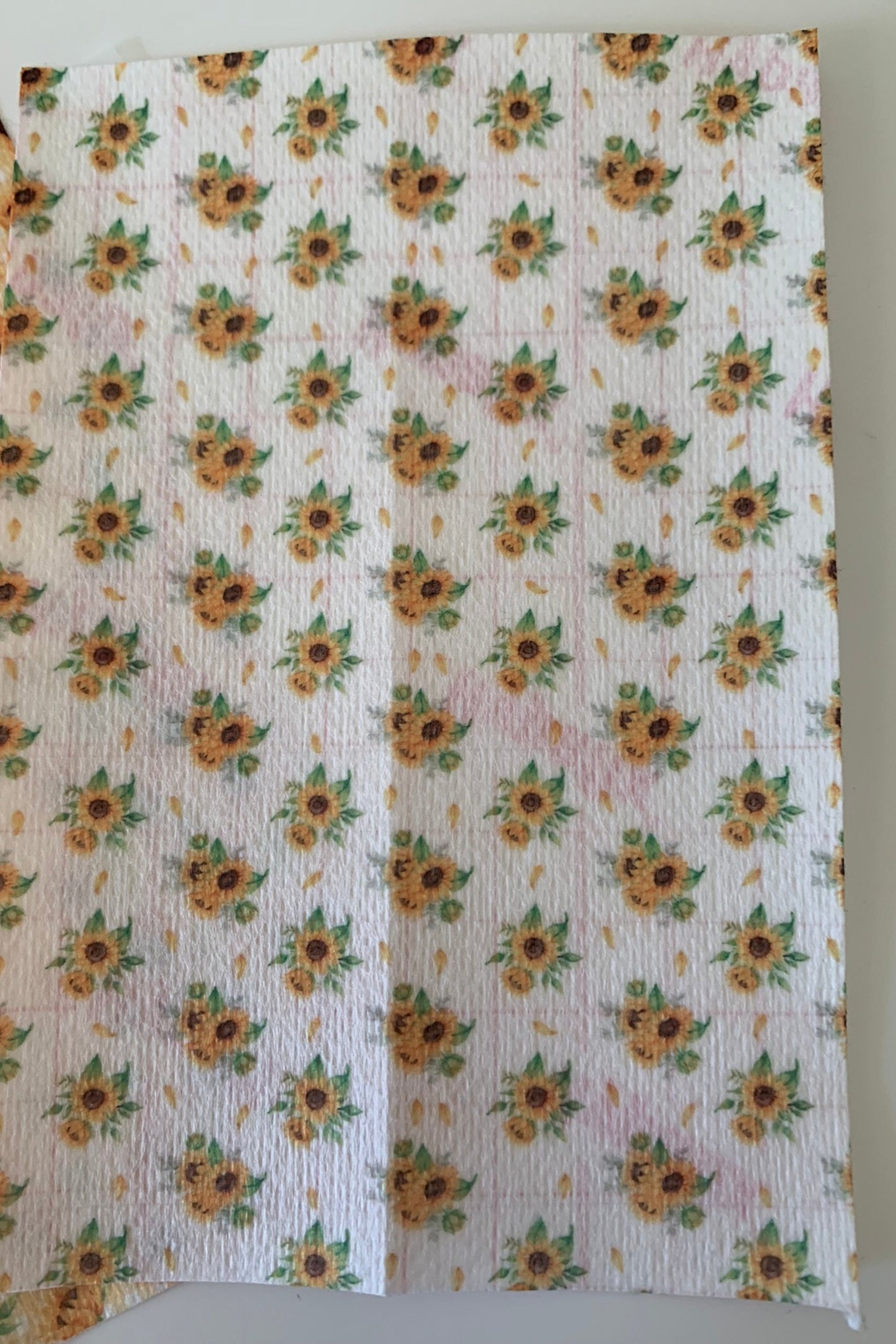 Sunflowers on White Tubie Tape