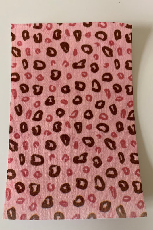 Cheetah Print Pink and Brown Tubie Tape