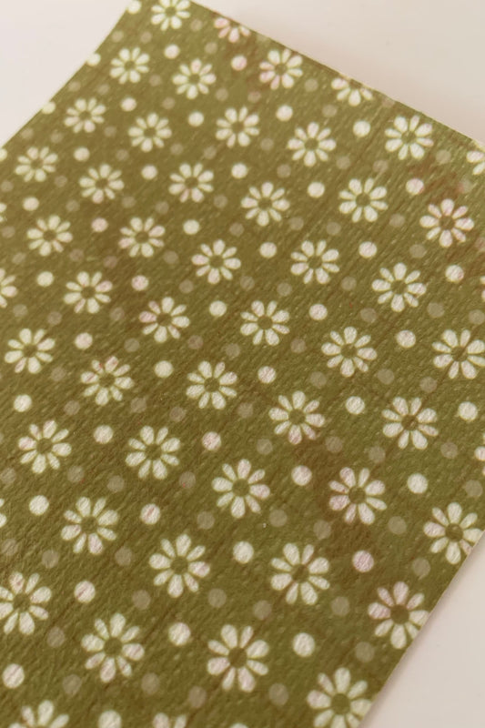 Retro Flower Green Tubie Tape