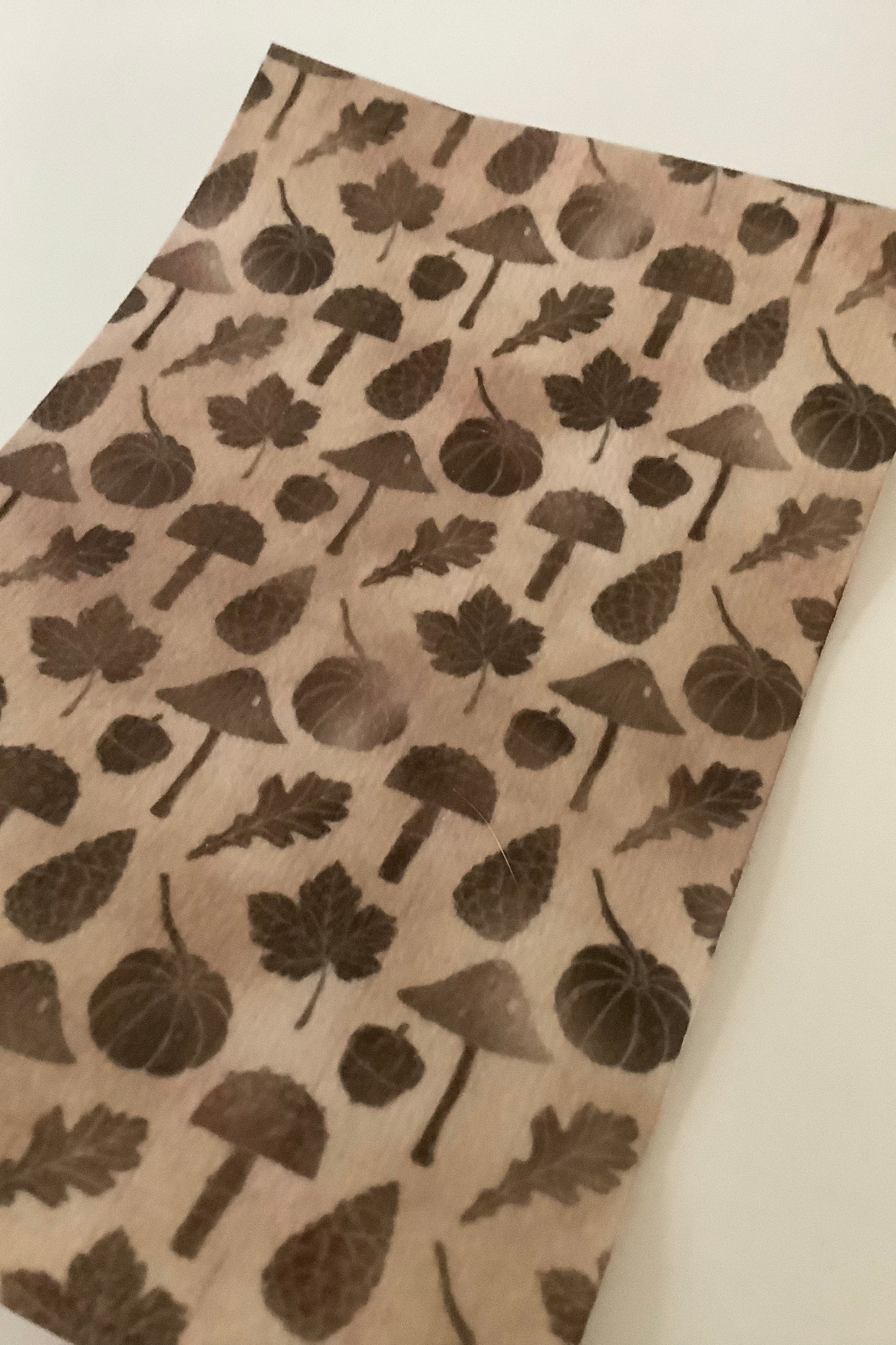 Autumn Mushrooms and Leaves Tubie Tape