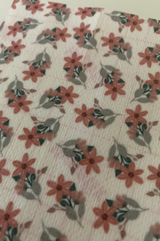 Red Flowers Tubie Tape