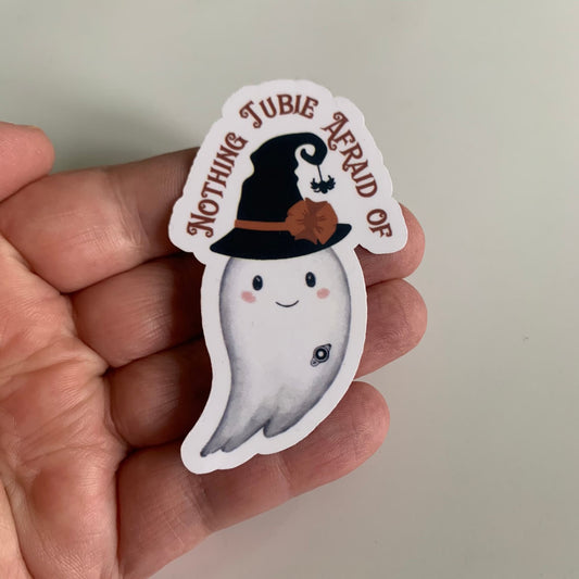 Nothing Tubie Afraid Of Ghost Witch G-Tube Sticker