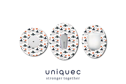 Cat Witch CGM patch for Freestyle LIbre, Dexcom, Omnipod Continuous Glucose Monitor patches and stickers