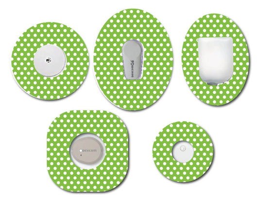 Green Polka Dots CGM Patch