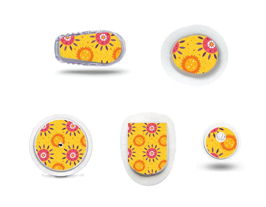 Abstract Sun Tattoo-Stickers