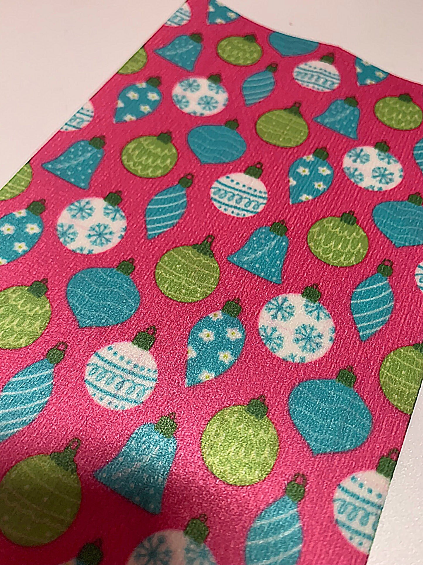 Christmas Candy Cane Ornaments Lights Pinks and Greens Tubie Tapes