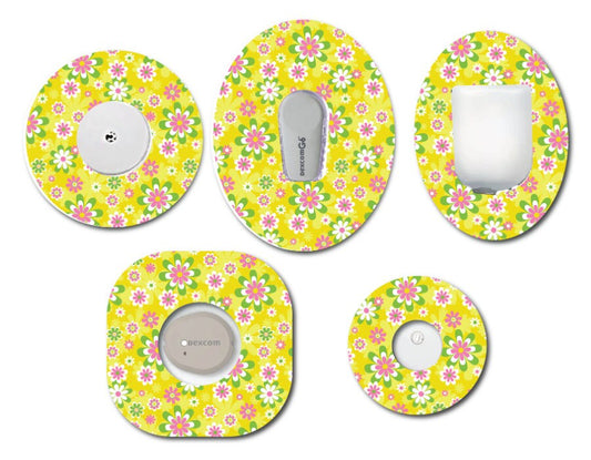 Bright Daisy CGM Patch for Freestyle LIbre, Dexcom, Omnipod Continuous Glucose Monitor patches and stickers