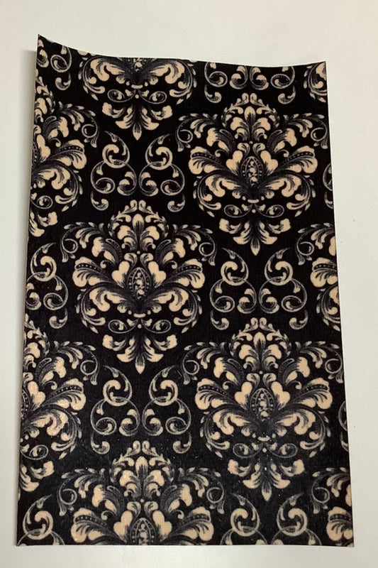 Black Damask Tubie Tape