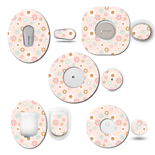 Retro Happy Flowers CGM Set