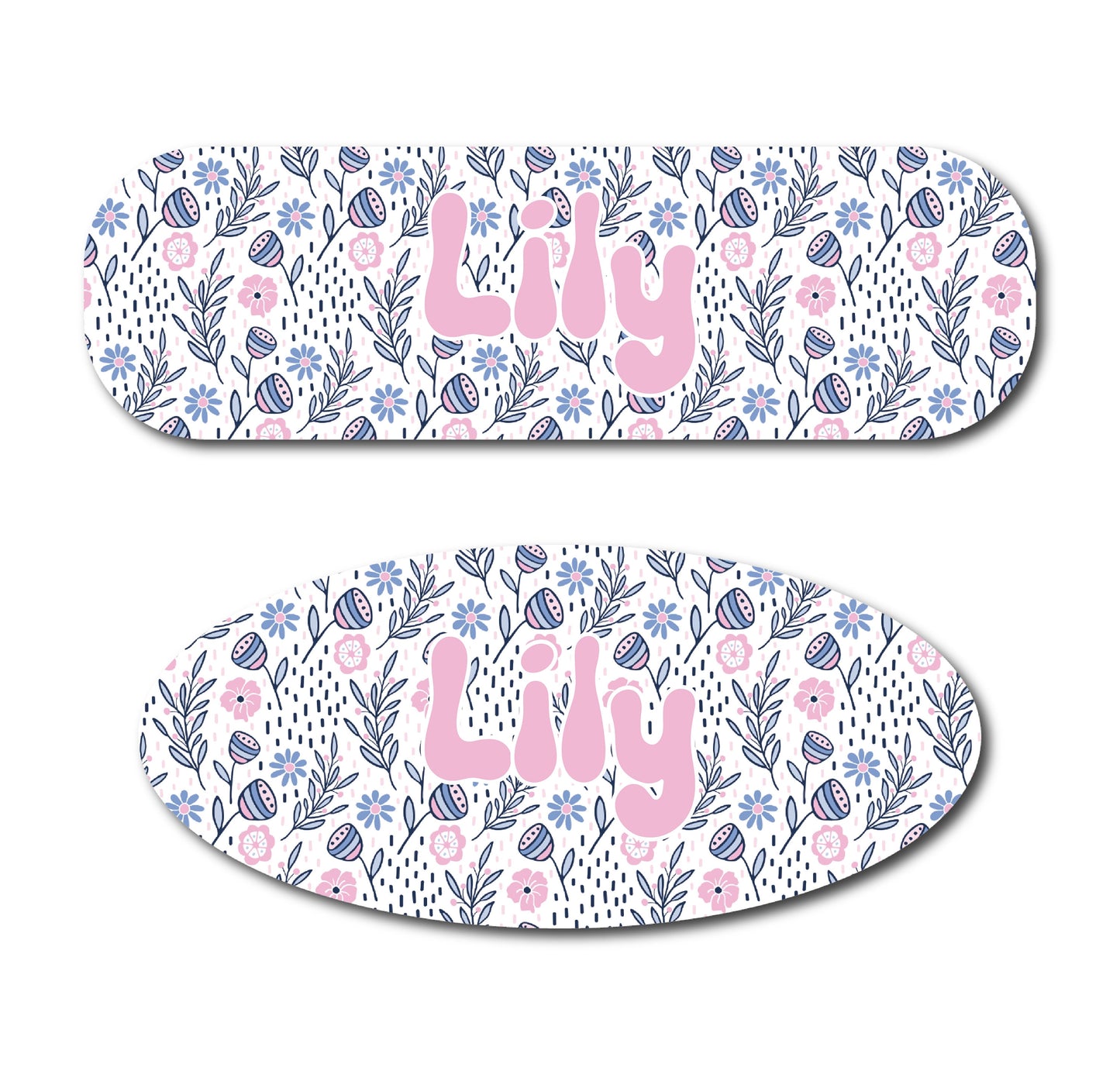 Boho Pastel Flowers Blue Infinity or Kangaroo Joey Feeding Pump Decal