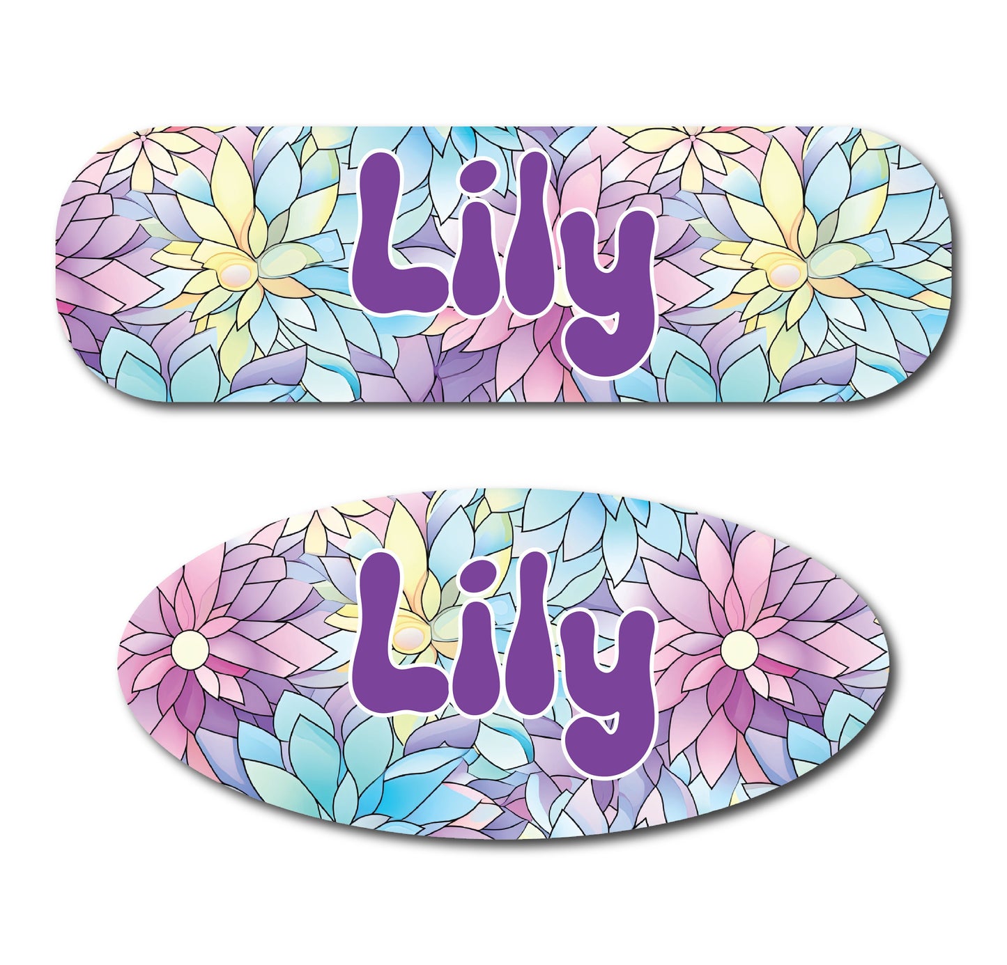 Stained Glass Floral Infinity or Kangaroo Joey Feeding Pump Decal