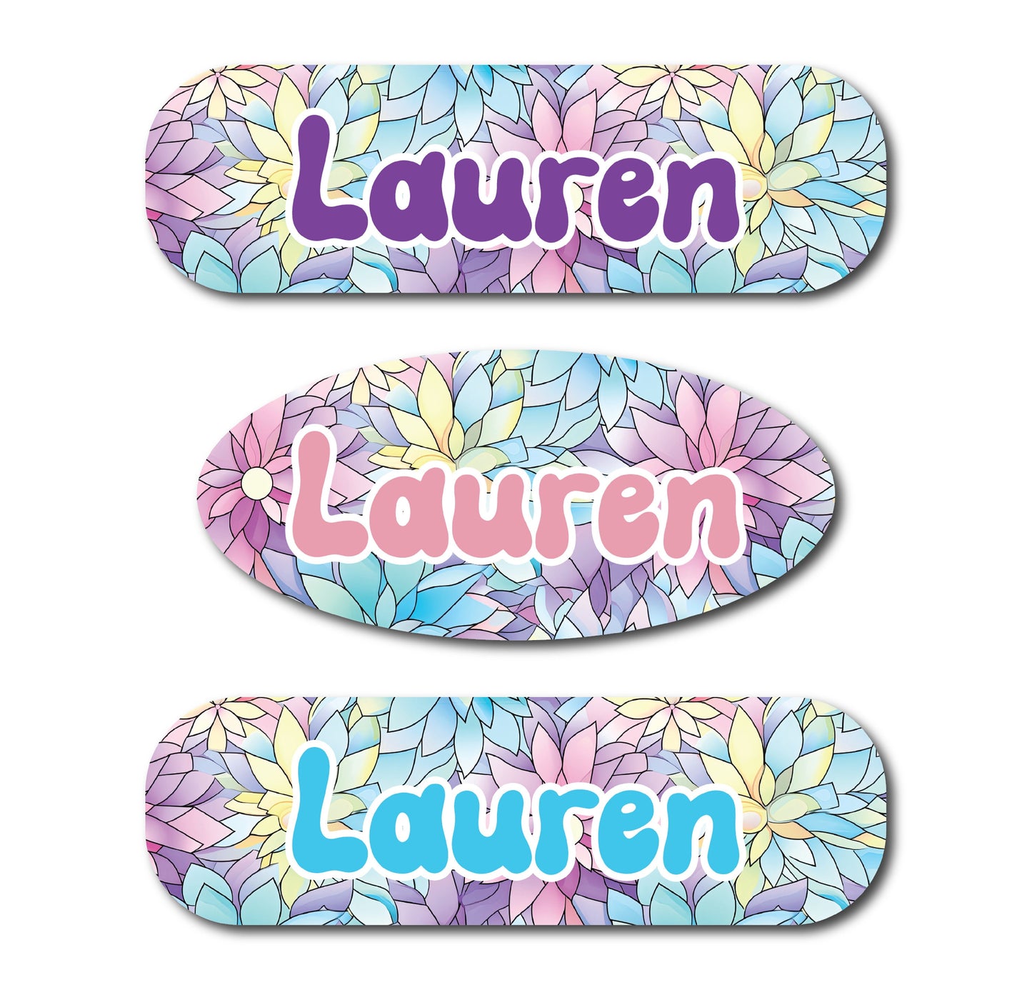 Stained Glass Floral Infinity or Kangaroo Joey Feeding Pump Decal
