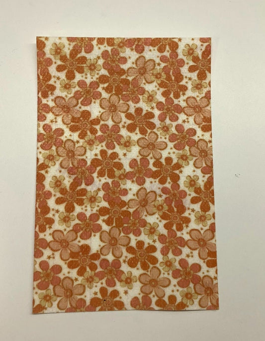 Groovy Orange Flower Tubie Tape