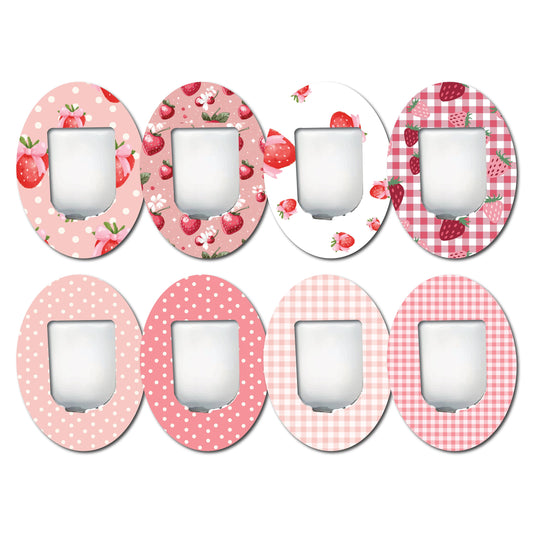 Strawberry Coquette Collection Omnipod- Set of 8 Patches