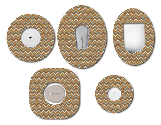 Masculine Chevron  CGM Patch