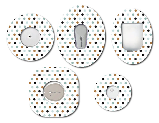 Masculine Dots Line  CGM Patch
