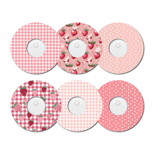 Strawberry Coquette Collection Freestyle 3- Set of 6 Patches