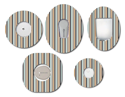 Masculine Stripes CGM Patch