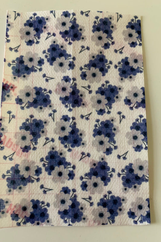 Blue Flowers Tubie Tape