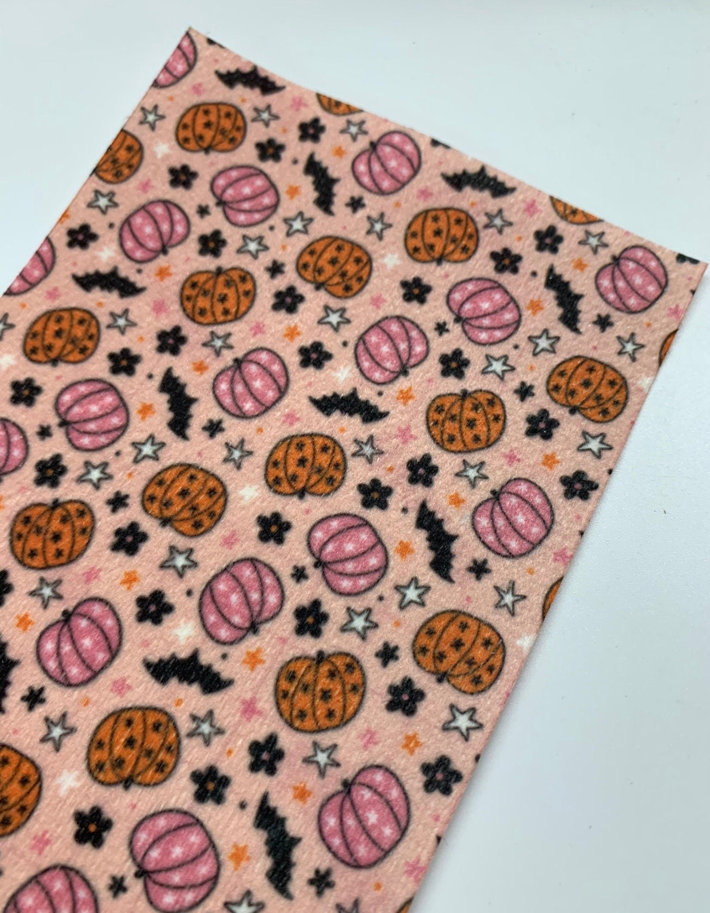 Retro Pumpkins and Bats on Pink Tubie Tapes