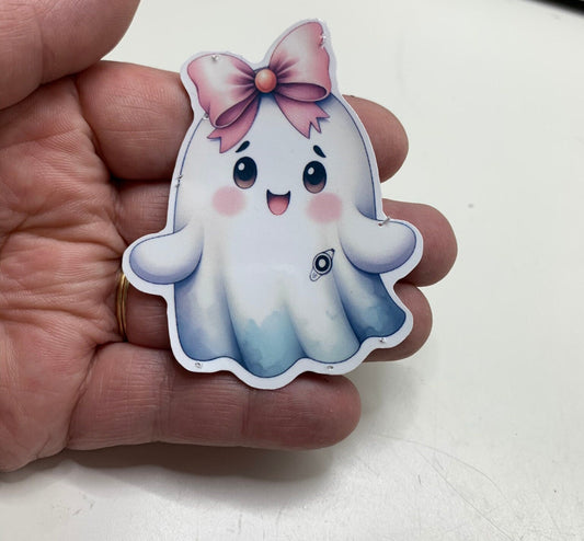 Coquette Halloween Ghost G-Tube Sloth Sticker