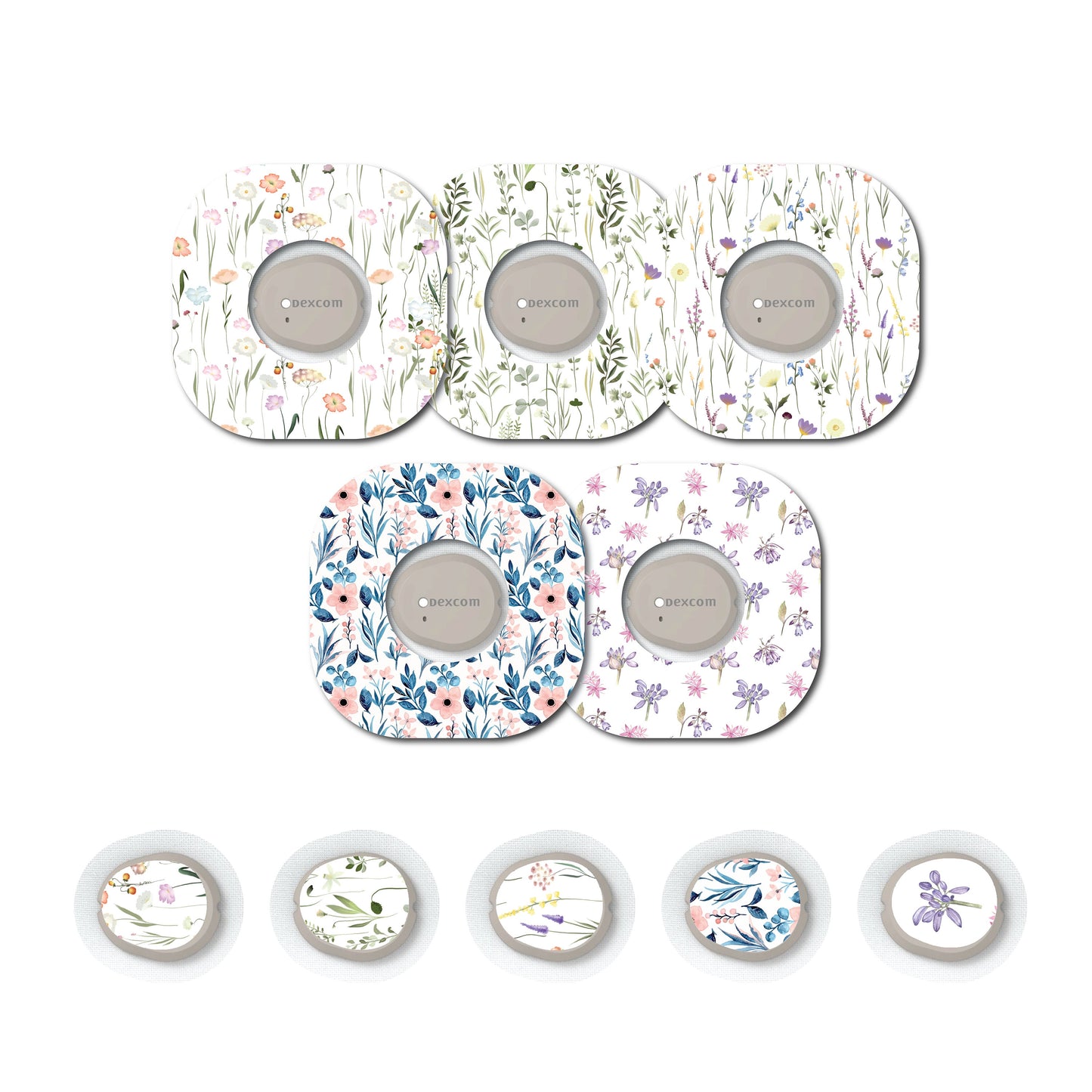 Wildflower Collection Bundle Dexcom G7- Set of 5