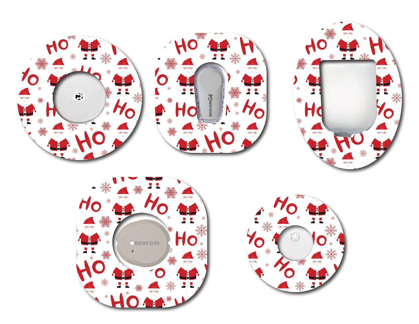 Dexcom G6 Christmas Theme Patch Bundle  for Freestyle LIbre, Dexcom, Omnipod Continuous Glucose Monitor patches and stickers