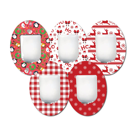 Omnipod Christmas Theme Patches