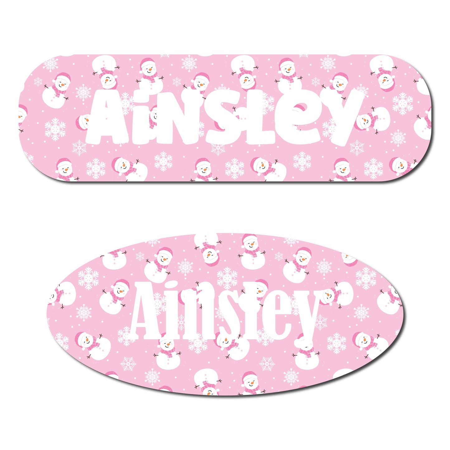 Pink Snowmen Christmas Infinity or Kangaroo Joey Feeding Pump Decal