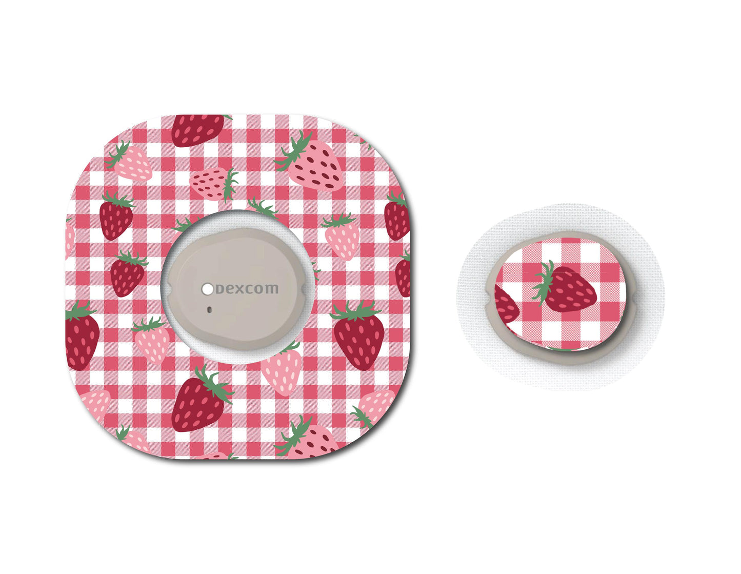 Strawberry Coquette Patches and Stickers Bundle Dexcom G7- Set of 6