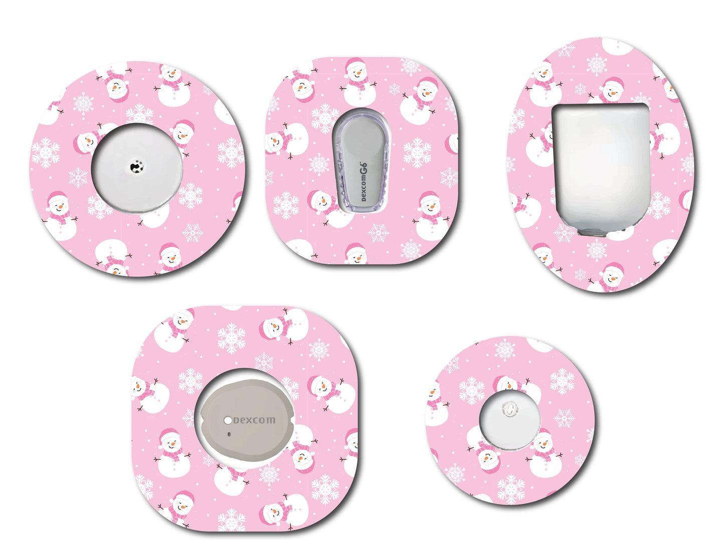 Christmas in Pink  Patch Collection Dexcom G6 for Freestyle Libre, Dexcom, Omnipod Continuous Glucose Monitor Patch