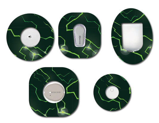 Lightening Green CGM Patch