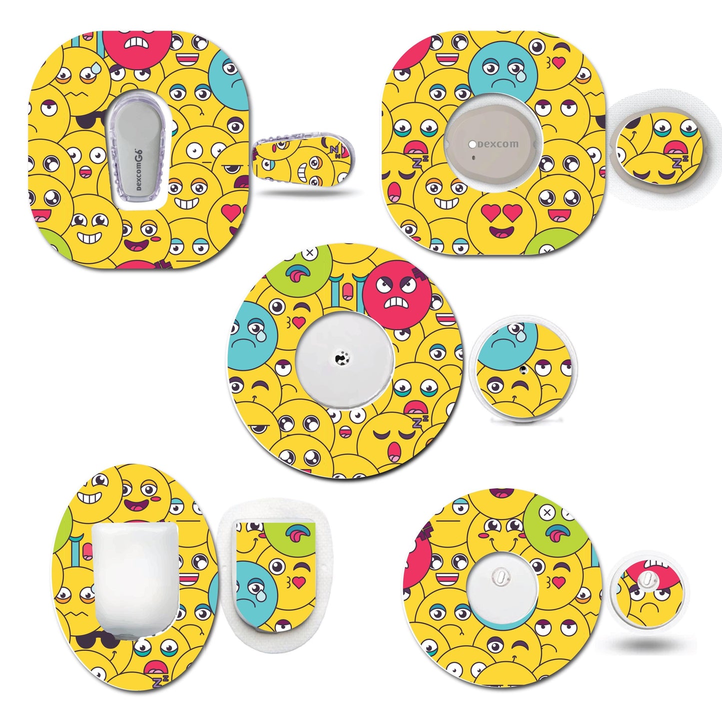 Emojis Continuous Glucose Monitor (CGM) Decorative Set