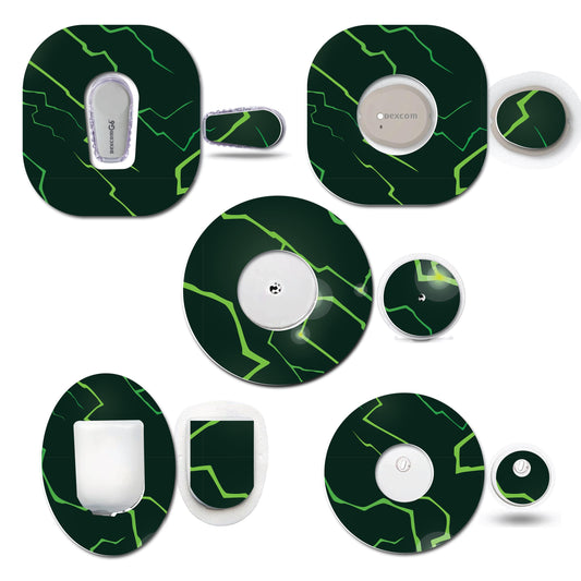 Lightening Green Continuous Glucose Monitor (CGM) Set