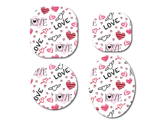 Love Wings Continuous Glucose Monitor (CGM) Decorative Over Patch (no hole)