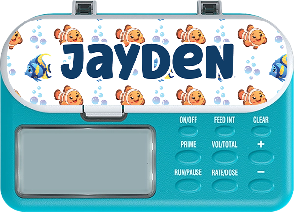Clown and Blue Tang Fish Infinity or Kangaroo Joey Feeding Pump Sticker Decal