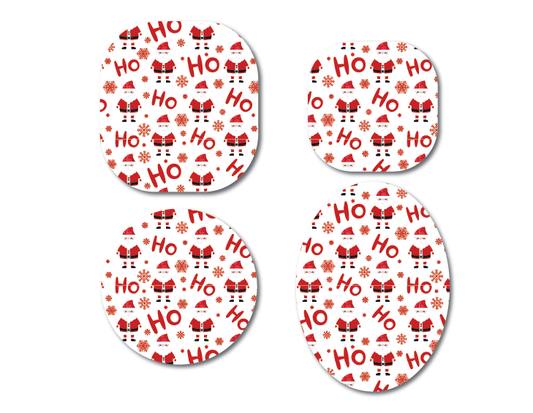 Ho Ho Ho Christmas CGM Decorative Over Patch (No Hole)