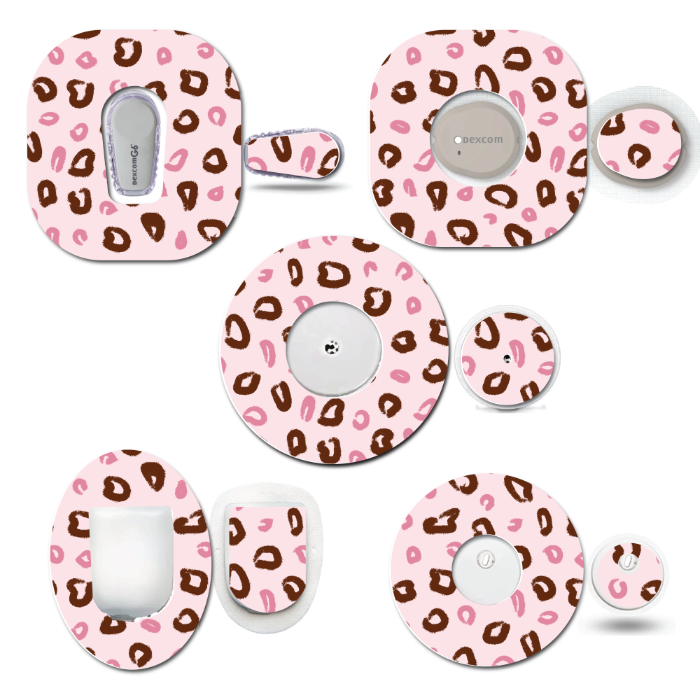 Pink Cheetah Leopard Print CGM Set