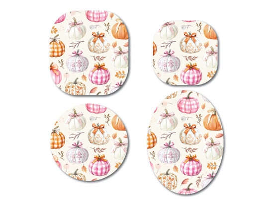 Autumn Pastel Pumpkin CGM Decorative Over Patch (No Hole)