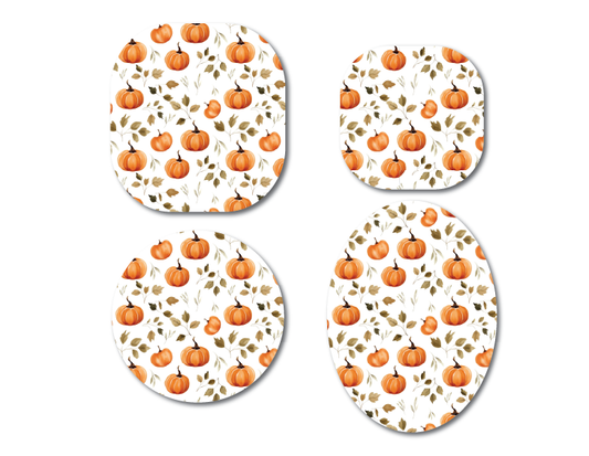 Pumpkin and Leaves CGM Decorative Over Patch (No Hole)