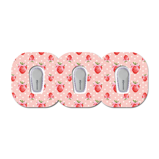 Strawberry Coquette Berries 3 Pack CGM Patches