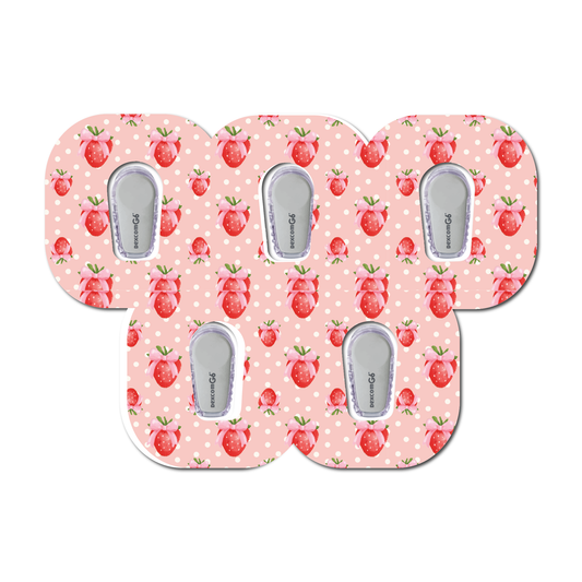 Strawberry Coquette Berries 5 Pack CGM Patches