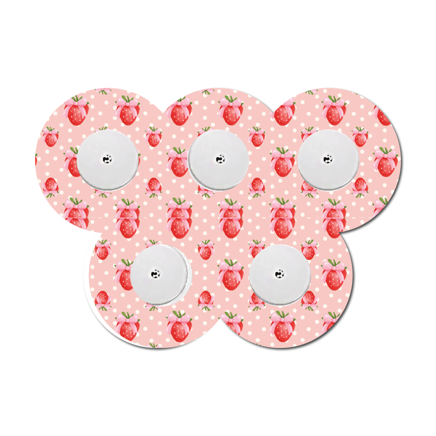 Strawberry Coquette Berries 5 Pack CGM Patches