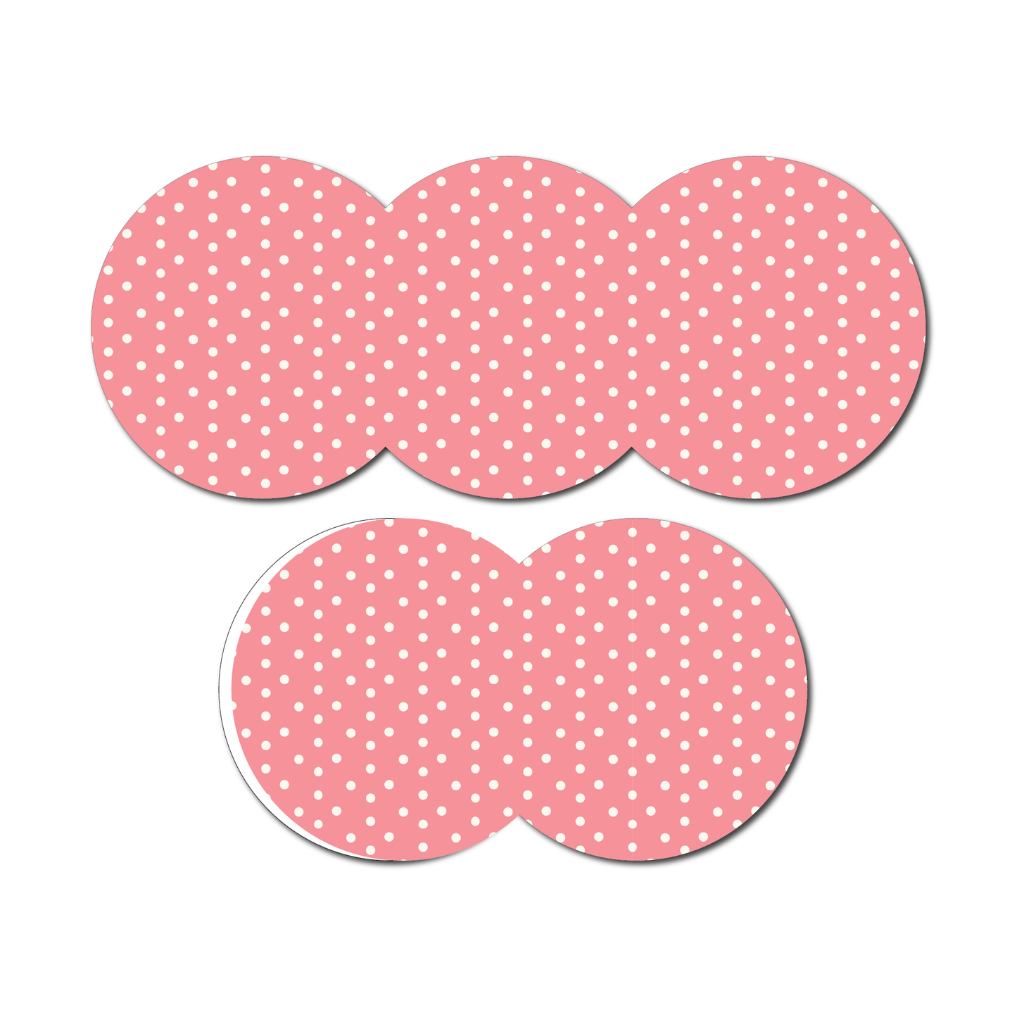 Strawberry Coquette Dark Pink Dots 5 Pack CGM Patches