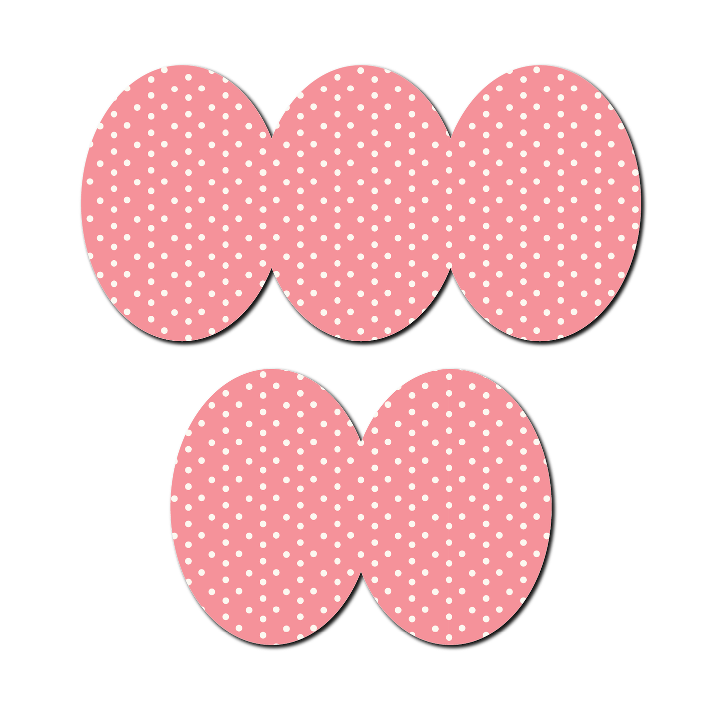 Strawberry Coquette Dark Pink Dots 5 Pack CGM Patches