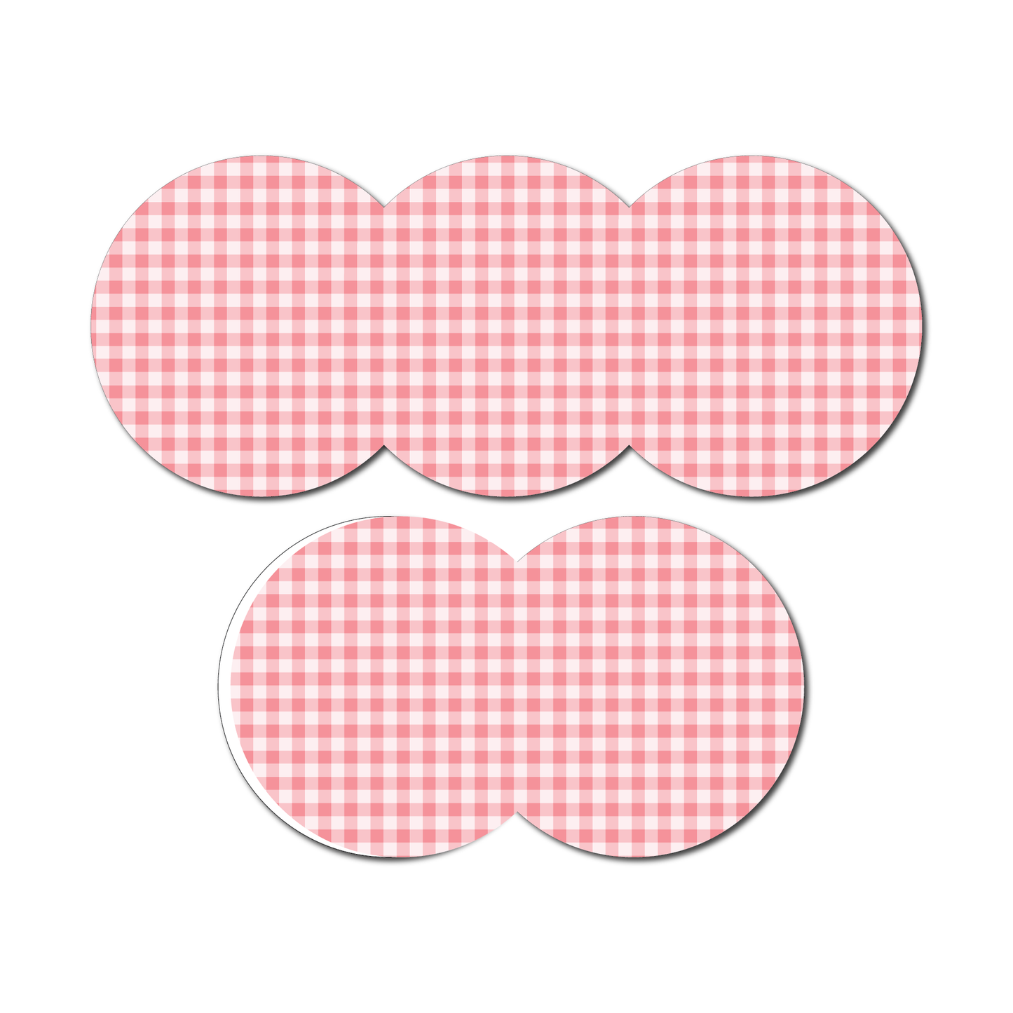 Strawberry Coquette Dark Gingham 5 Pack CGM Patches