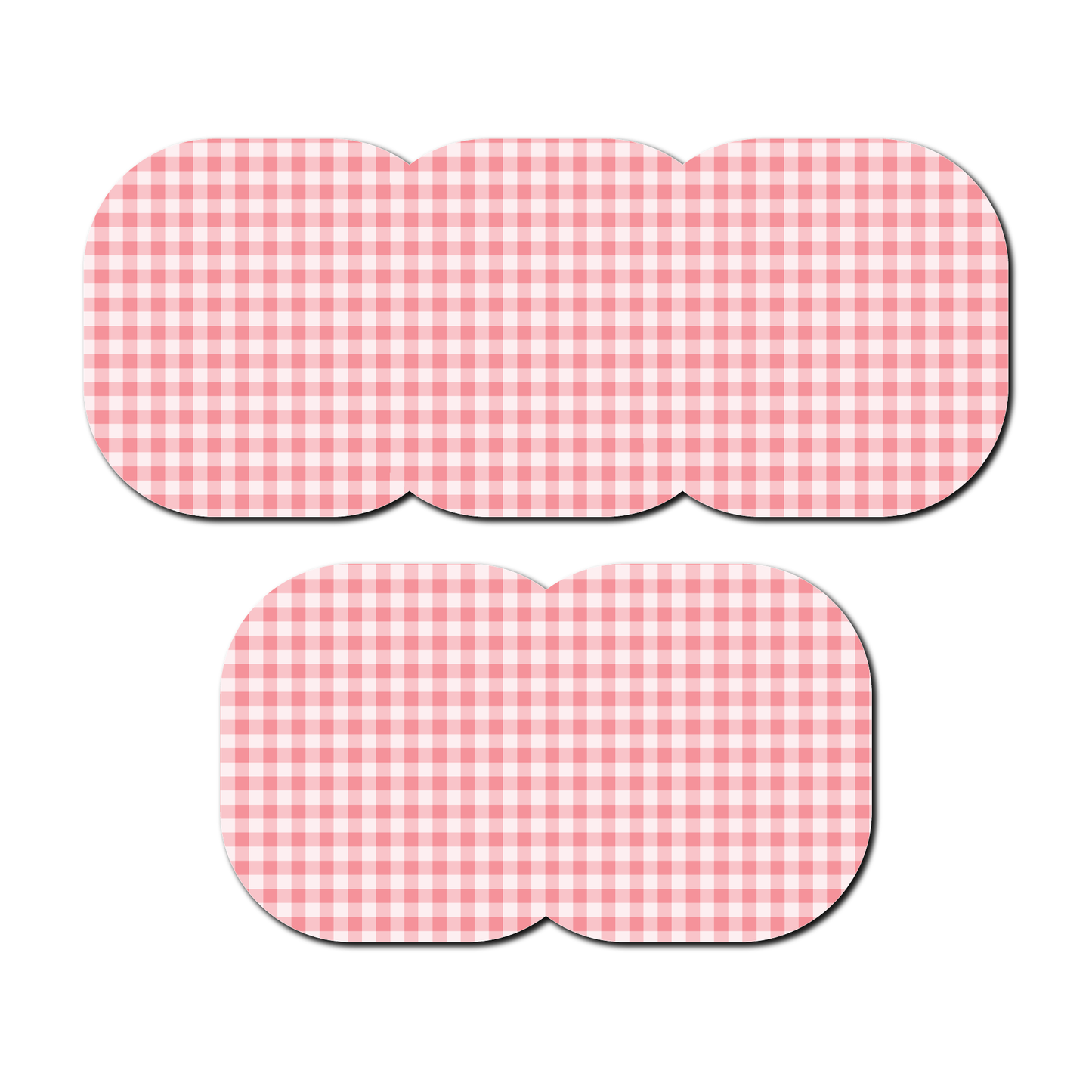Strawberry Coquette Dark Gingham 5 Pack CGM Patches
